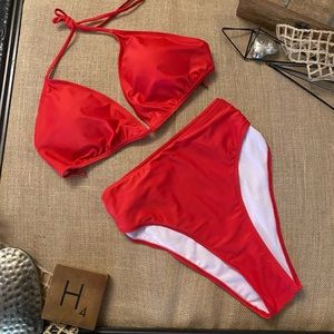 NWOT Shein Plus Size Red String Bikini Size 4X